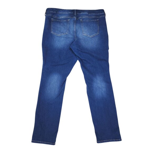 Torrid Premium Boyfriend Jeans 18R Womens Blue Denim Mid-Rise Relaxed Fit Straig - Picture 3 of 11